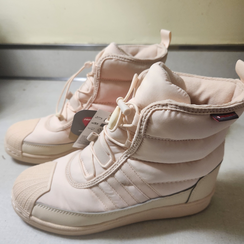 adidas Originals Cream Winter & Rain Boots Quilted Design